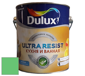 Краска DULUX LUXIUM ULTRA RESIST КУХНЯ И ВАННАЯ матовая ультрастойкая краска цвет NCS S 0565-G10Y 