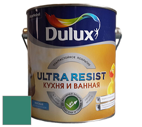 Краска DULUX LUXIUM ULTRA RESIST КУХНЯ И ВАННАЯ матовая ультрастойкая краска цвет NCS S 4040-B80G 