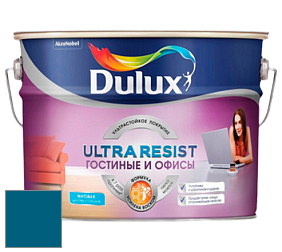 Краска DULUX LUXIUM ULTRA RESIST ГОСТИНЫЕ И ОФИСЫ ультрастойкая матовая краска цвет 90BG 11/262 Huron Lake