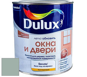 Краска DULUX LUXIUM ОКНА И ДВЕРИ полуматовая краска цвет NCS S 3010-B90G 