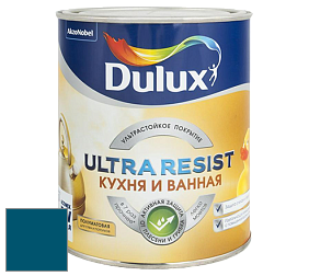 Краска DULUX LUXIUM ULTRA RESIST КУХНЯ И ВАННАЯ полуматовая ультрастойкая краска цвет 81BG 09/241 Dress Blues