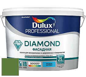 Краска DULUX LUXIUM DIAMOND ФАСАДНАЯ матовая краска цвет NCS S 3560-G30Y 