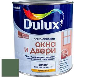 Краска DULUX LUXIUM ОКНА И ДВЕРИ полуматовая краска цвет 70GY 14/187 Jade Green