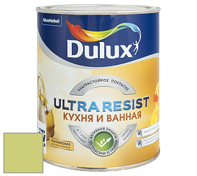 Краска DULUX LUXIUM ULTRA RESIST КУХНЯ И ВАННАЯ полуматовая ультрастойкая краска цвет NCS S 1040-G60Y 
