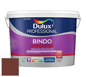 Краска DULUX LUXIUM BINDO НЕГОРЮЧАЯ 9л глубокоматовая краска цвет 23YR 08/237 Burnt Umber