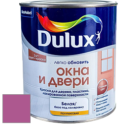 Краска DULUX LUXIUM ОКНА И ДВЕРИ полуматовая краска цвет 06RR 20/418 Dazzling Daylight