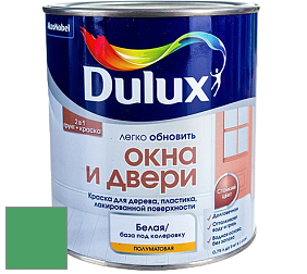 Краска DULUX LUXIUM ОКНА И ДВЕРИ полуматовая краска цвет NCS S 2060-G10Y 