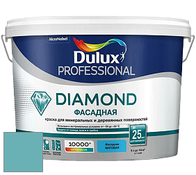 Краска DULUX LUXIUM DIAMOND ФАСАДНАЯ матовая краска цвет 10BG 39/219 Barondale Blue