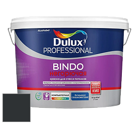 Краска DULUX LUXIUM BINDO НЕГОРЮЧАЯ 9л глубокоматовая краска цвет RAL 7021 