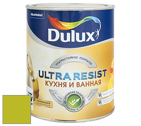 Краска DULUX LUXIUM ULTRA RESIST КУХНЯ И ВАННАЯ полуматовая ультрастойкая краска цвет 77YY 47/629 Parrot Plumage