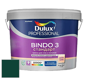 Краска DULUX LUXIUM BINDO 3 Стандарт глубокоматовая краска цвет RAL 6005 
