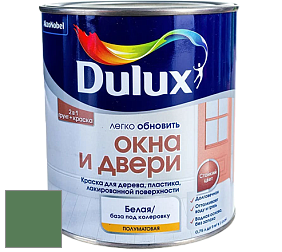 Краска DULUX LUXIUM ОКНА И ДВЕРИ полуматовая краска цвет 70GY 19/233 