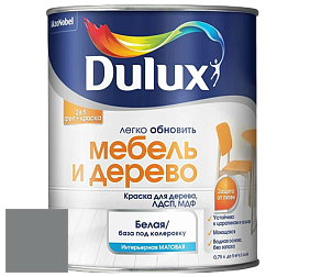 Краска DULUX LUXIUM МЕБЕЛЬ И ДЕРЕВО матовая краска цвет RAL 9023 