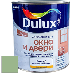 Краска DULUX LUXIUM ОКНА И ДВЕРИ полуматовая краска цвет 50GY 44/248 Summer Picnic