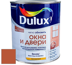 Краска DULUX LUXIUM ОКНА И ДВЕРИ полуматовая краска цвет NCS S 2570-Y60R 