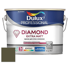 Краска DULUX LUXIUM DIAMOND EXTRA MATT глубокоматовая краска цвет NCS S 7020-G70Y 
