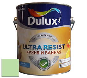 Краска DULUX LUXIUM ULTRA RESIST КУХНЯ И ВАННАЯ матовая ультрастойкая краска цвет 50GY 69/306 Window Garden