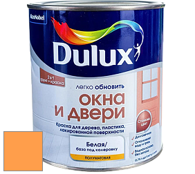 Краска DULUX LUXIUM ОКНА И ДВЕРИ полуматовая краска цвет NCS S 0570-Y30R 