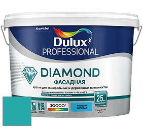 Краска DULUX LUXIUM DIAMOND ФАСАДНАЯ матовая краска цвет NCS S 2050-B40G 
