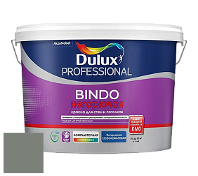 Краска DULUX LUXIUM BINDO НЕГОРЮЧАЯ 9л глубокоматовая краска цвет 52GY 24/050 Mouse Tail