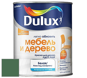 Краска DULUX LUXIUM МЕБЕЛЬ И ДЕРЕВО матовая краска цвет 81GY 15/202 Green Monster