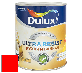 Краска DULUX LUXIUM ULTRA RESIST КУХНЯ И ВАННАЯ полуматовая ультрастойкая краска цвет RAL 3026 