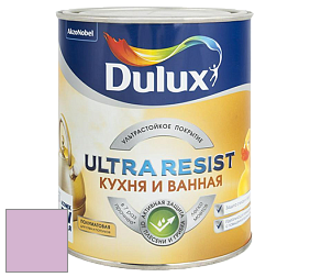 Краска DULUX LUXIUM ULTRA RESIST КУХНЯ И ВАННАЯ полуматовая ультрастойкая краска цвет NCS S 1030-R40B 