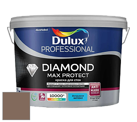 Краска DULUX LUXIUM DIAMOND MAX PROTECT матовая краска цвет 80YR 17/129 Turret Brown