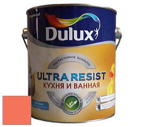 Краска DULUX LUXIUM ULTRA RESIST КУХНЯ И ВАННАЯ матовая ультрастойкая краска цвет NCS S 0570-Y70R 
