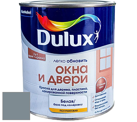 Краска DULUX LUXIUM ОКНА И ДВЕРИ полуматовая краска цвет RAL 7000 