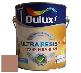 Краска DULUX LUXIUM ULTRA RESIST КУХНЯ И ВАННАЯ матовая ультрастойкая краска цвет 57YR 27/226 Clay Walls