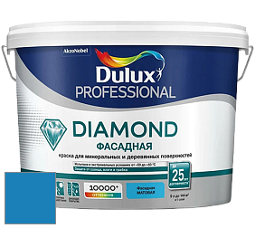 Краска DULUX LUXIUM DIAMOND ФАСАДНАЯ матовая краска цвет 27BB 21/366 Blue Ride