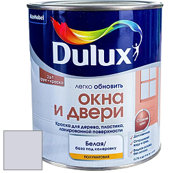 Краска DULUX LUXIUM ОКНА И ДВЕРИ полуматовая краска цвет NCS S 1010-R60B 