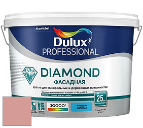 Краска DULUX LUXIUM DIAMOND ФАСАДНАЯ матовая краска цвет 10YR 41/223 Dusty Blooms