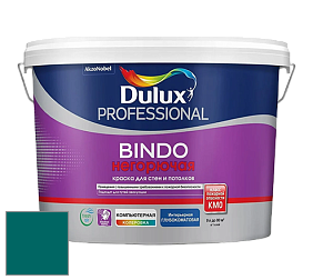 Краска DULUX LUXIUM BINDO НЕГОРЮЧАЯ 9л глубокоматовая краска цвет 82GG 12/289 Blue Freedom