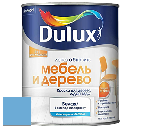 Краска DULUX LUXIUM МЕБЕЛЬ И ДЕРЕВО матовая краска цвет 14BB 39/289 Wobbly Water