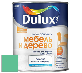 Краска DULUX LUXIUM МЕБЕЛЬ И ДЕРЕВО матовая краска цвет 10GG 44/395 Minty