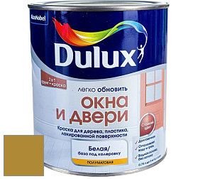 Краска DULUX LUXIUM ОКНА И ДВЕРИ полуматовая краска цвет NCS S 3060-Y 