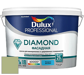 Краска DULUX LUXIUM DIAMOND ФАСАДНАЯ матовая краска цвет NCS S 2030-G40Y 