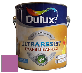Краска DULUX LUXIUM ULTRA RESIST КУХНЯ И ВАННАЯ матовая ультрастойкая краска цвет 96RB 22/393 Carmine Rose