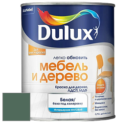 Краска DULUX LUXIUM МЕБЕЛЬ И ДЕРЕВО матовая краска цвет NCS S 6020-G 