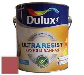 Краска DULUX LUXIUM ULTRA RESIST КУХНЯ И ВАННАЯ матовая ультрастойкая краска цвет 00YR 17/365 Rose Revolution