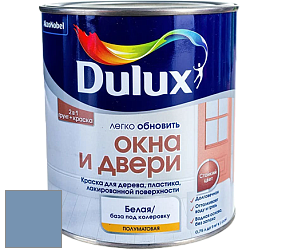 Краска DULUX LUXIUM ОКНА И ДВЕРИ полуматовая краска цвет NCS S 3030-R80B 