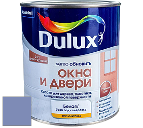 Краска DULUX LUXIUM ОКНА И ДВЕРИ полуматовая краска цвет 70BB 28/224 Martian skies 5