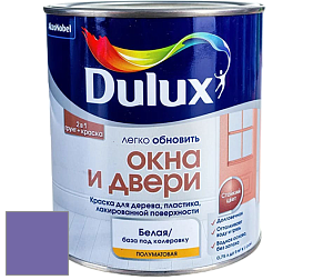Краска DULUX LUXIUM ОКНА И ДВЕРИ полуматовая краска цвет NCS S 3050-R60B 