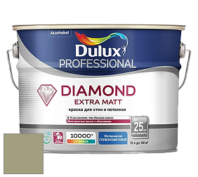 Краска DULUX LUXIUM DIAMOND EXTRA MATT глубокоматовая краска цвет 90YY 35/169 Pacific Pines