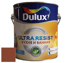 Краска DULUX LUXIUM ULTRA RESIST КУХНЯ И ВАННАЯ матовая ультрастойкая краска цвет 39YR 11/342 Deep Spice