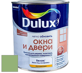 Краска DULUX LUXIUM ОКНА И ДВЕРИ полуматовая краска цвет NCS S 2040-G30Y 