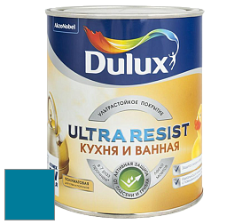 Краска DULUX LUXIUM ULTRA RESIST КУХНЯ И ВАННАЯ полуматовая ультрастойкая краска цвет 60BG 17/341 Blue Chip