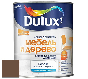 Краска DULUX LUXIUM МЕБЕЛЬ И ДЕРЕВО матовая краска цвет 80YR 11/151 Otter Brook